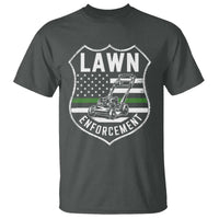 Funny Lawn Enforcement T Shirt Gardening Lawn Mower American Flag - Wonder Print Shop