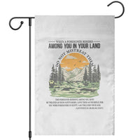 When A Foreigner Resides Among You In Your Land Do Not Mistreat Them Garden Flag Bible Verse - Wonder Print Shop