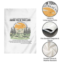When A Foreigner Resides Among You In Your Land Do Not Mistreat Them Garden Flag Bible Verse - Wonder Print Shop