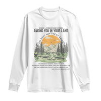 When A Foreigner Resides Among You In Your Land Do Not Mistreat Them Long Sleeve Shirt Bible Verse - Wonder Print Shop