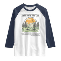 When A Foreigner Resides Among You In Your Land Do Not Mistreat Them Raglan Shirt Bible Verse - Wonder Print Shop
