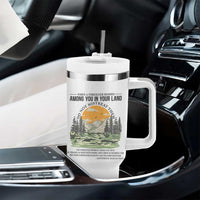 When A Foreigner Resides Among You In Your Land Do Not Mistreat Them Tumbler With Handle Bible Verse - Wonder Print Shop