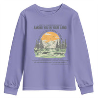 When A Foreigner Resides Among You In Your Land Do Not Mistreat Them Youth Sweatshirt Bible Verse - Wonder Print Shop
