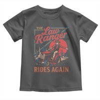 Funny The Lawn Ranger Rides Again Toddler T Shirt Lawn Tractor Mowing Cowboy - Wonder Print Shop