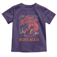 Funny The Lawn Ranger Rides Again Toddler T Shirt Lawn Tractor Mowing Cowboy - Wonder Print Shop
