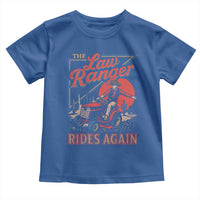 Funny The Lawn Ranger Rides Again Toddler T Shirt Lawn Tractor Mowing Cowboy - Wonder Print Shop