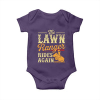 Funny The Lawn Ranger Rides Again Baby Onesie Lawn Tractor Mowing Western Cowboy - Wonder Print Shop