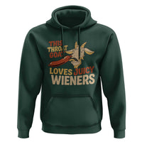 Funny This Throat Goat Loves Juicy Wieners Hoodie Adult Jokes - Wonder Print Shop