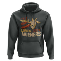 Funny This Throat Goat Loves Juicy Wieners Hoodie Adult Jokes - Wonder Print Shop