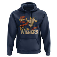 Funny This Throat Goat Loves Juicy Wieners Hoodie Adult Jokes - Wonder Print Shop