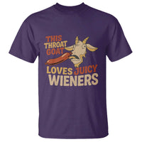 Funny This Throat Goat Loves Juicy Wieners T Shirt Adult Jokes - Wonder Print Shop
