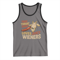 Funny This Throat Goat Loves Juicy Wieners Tank Top Adult Jokes - Wonder Print Shop