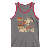 Funny This Throat Goat Loves Juicy Wieners Tank Top Adult Jokes - Wonder Print Shop