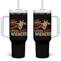 Funny This Throat Goat Loves Juicy Wieners Tumbler With Handle Adult Jokes - Wonder Print Shop