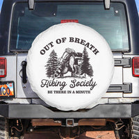 Funny Raccoon Outdoor Mountain Hiker Spare Tire Cover Out Of Breath Hiking Society Be There In A Minute - Wonder Print Shop