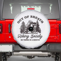 Funny Raccoon Outdoor Mountain Hiker Spare Tire Cover Out Of Breath Hiking Society Be There In A Minute - Wonder Print Shop