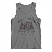 Funny Raccoon Outdoor Mountain Hiker Tank Top Out Of Breath Hiking Society Be There In A Minute - Wonder Print Shop
