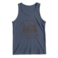 Funny Raccoon Outdoor Mountain Hiker Tank Top Out Of Breath Hiking Society Be There In A Minute - Wonder Print Shop