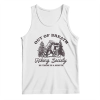 Funny Raccoon Outdoor Mountain Hiker Tank Top Out Of Breath Hiking Society Be There In A Minute - Wonder Print Shop