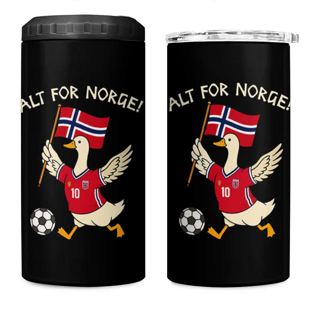 Norway Football Goose 4 in 1 Can Cooler Tumbler Alt For Norge Norwegian Heritage