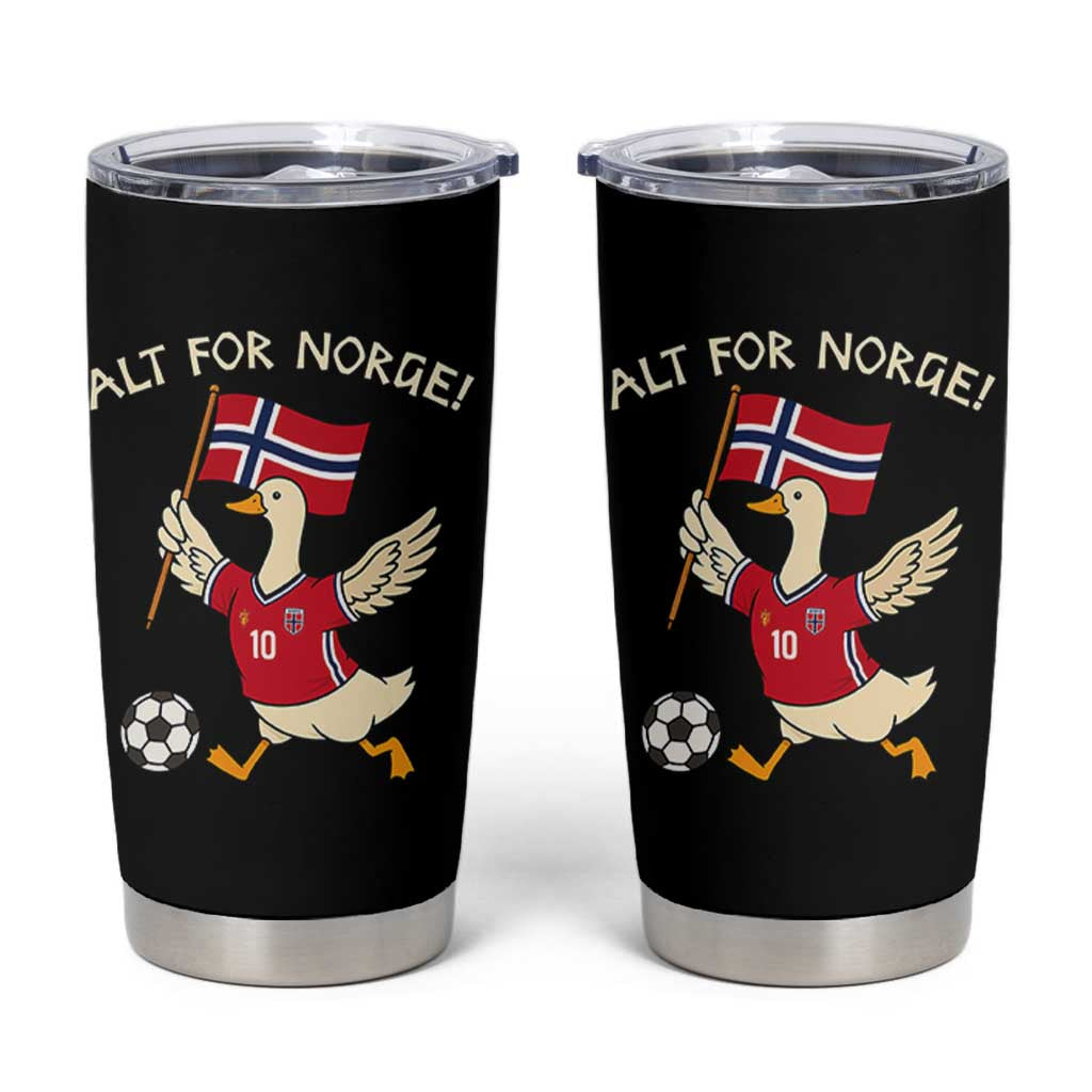 Norway Football Goose Tumbler Cup Alt For Norge Norwegian Heritage