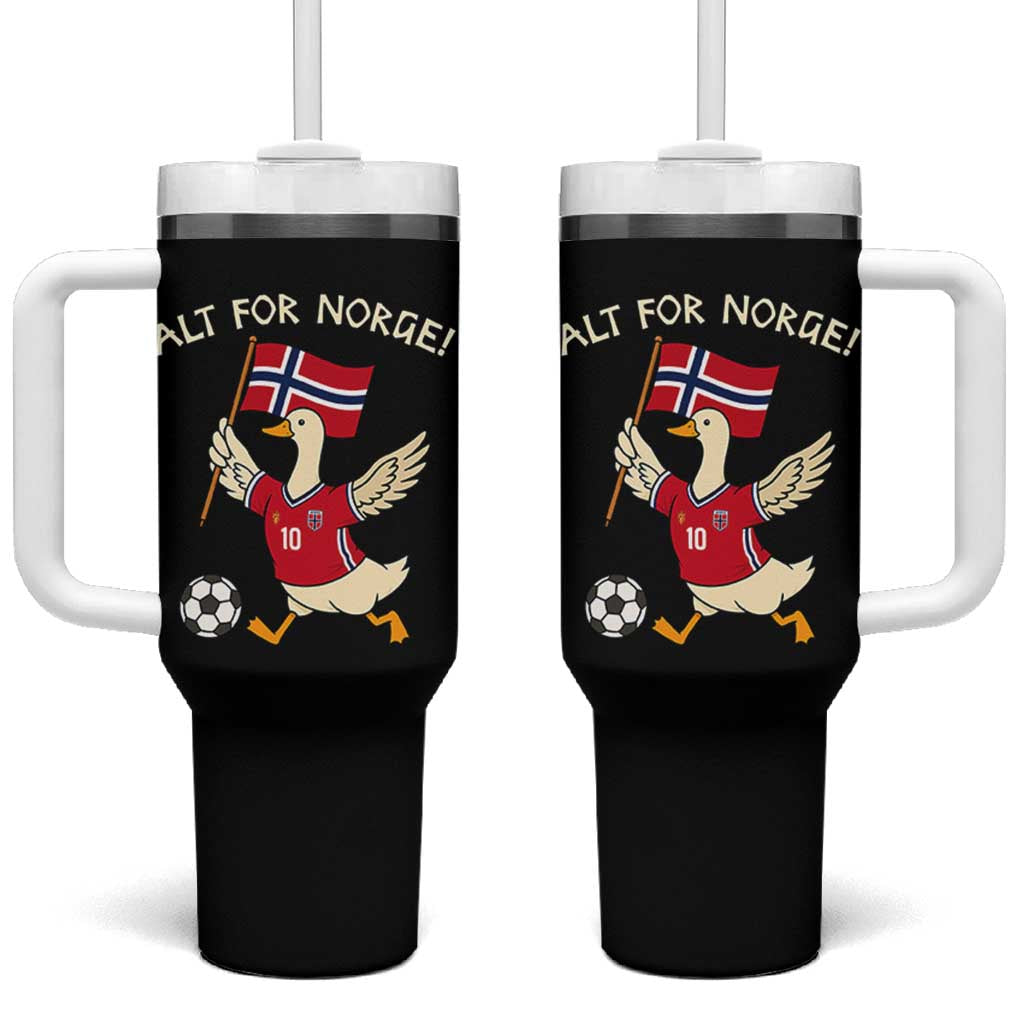 Norway Football Goose Tumbler With Handle Alt For Norge Norwegian Heritage