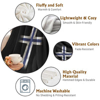 Norway Flag Distressed Nordic Symbol Norwegian Fans Throw Blanket