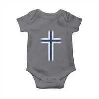Norway Flag Distressed Nordic Symbol Norwegian Fans Baby Onesie