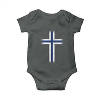 Norway Flag Distressed Nordic Symbol Norwegian Fans Baby Onesie