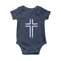 Norway Flag Distressed Nordic Symbol Norwegian Fans Baby Onesie