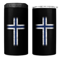 Norway Flag Distressed Nordic Symbol Norwegian Fans 4 in 1 Can Cooler Tumbler