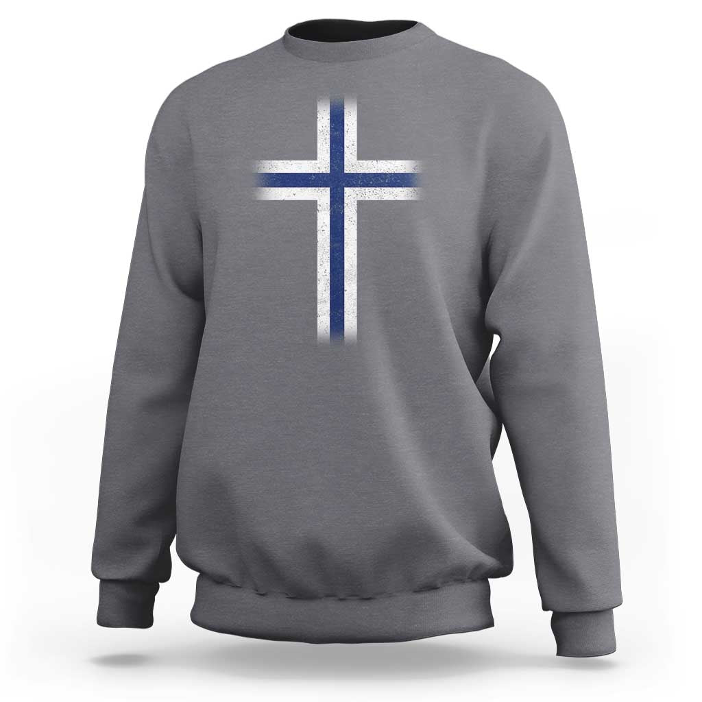 Norway Flag Distressed Nordic Symbol Norwegian Fans Sweatshirt