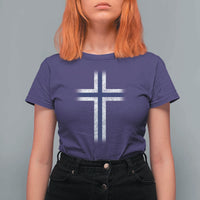 Norway Flag Distressed Nordic Symbol Norwegian Fans T Shirt For Women