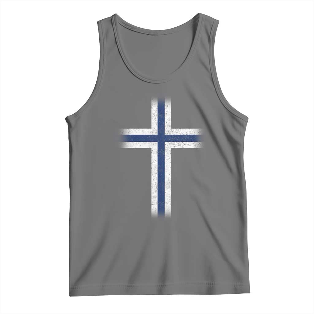Norway Flag Distressed Nordic Symbol Norwegian Fans Tank Top