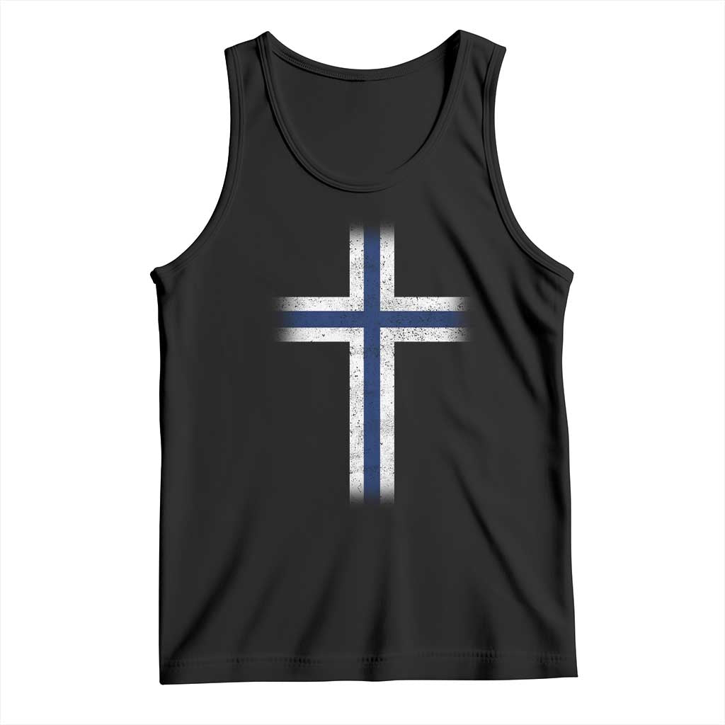 Norway Flag Distressed Nordic Symbol Norwegian Fans Tank Top