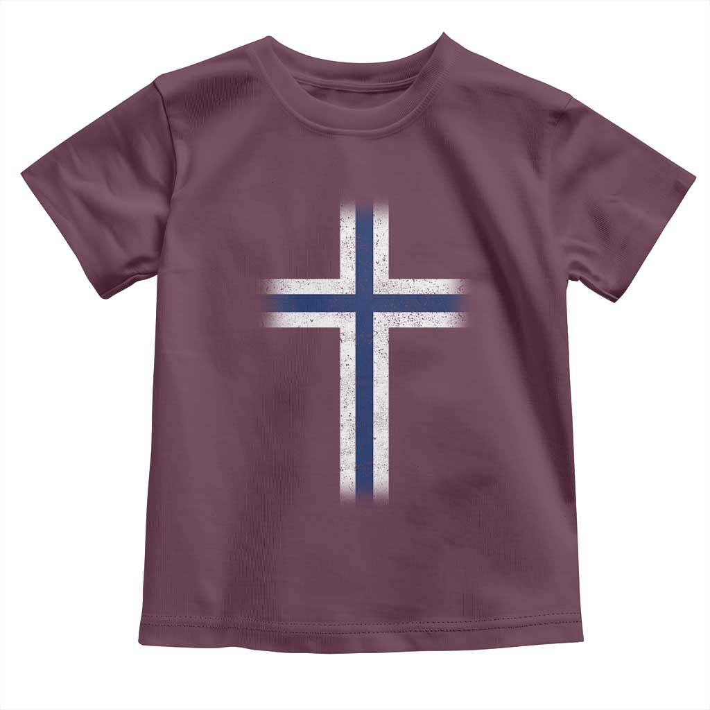 Norway Flag Distressed Nordic Symbol Norwegian Fans Toddler T Shirt