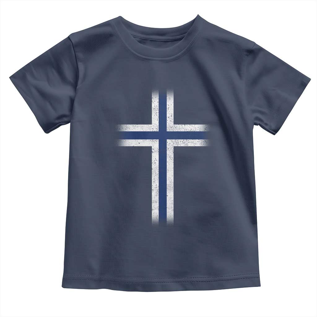 Norway Flag Distressed Nordic Symbol Norwegian Fans Toddler T Shirt