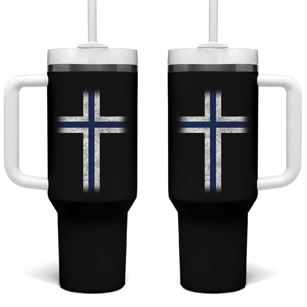 Norway Flag Distressed Nordic Symbol Norwegian Fans Tumbler With Handle