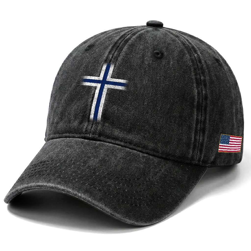 Norway Flag Distressed Nordic Symbol Norwegian Fans Washed Cotton Baseball Cap