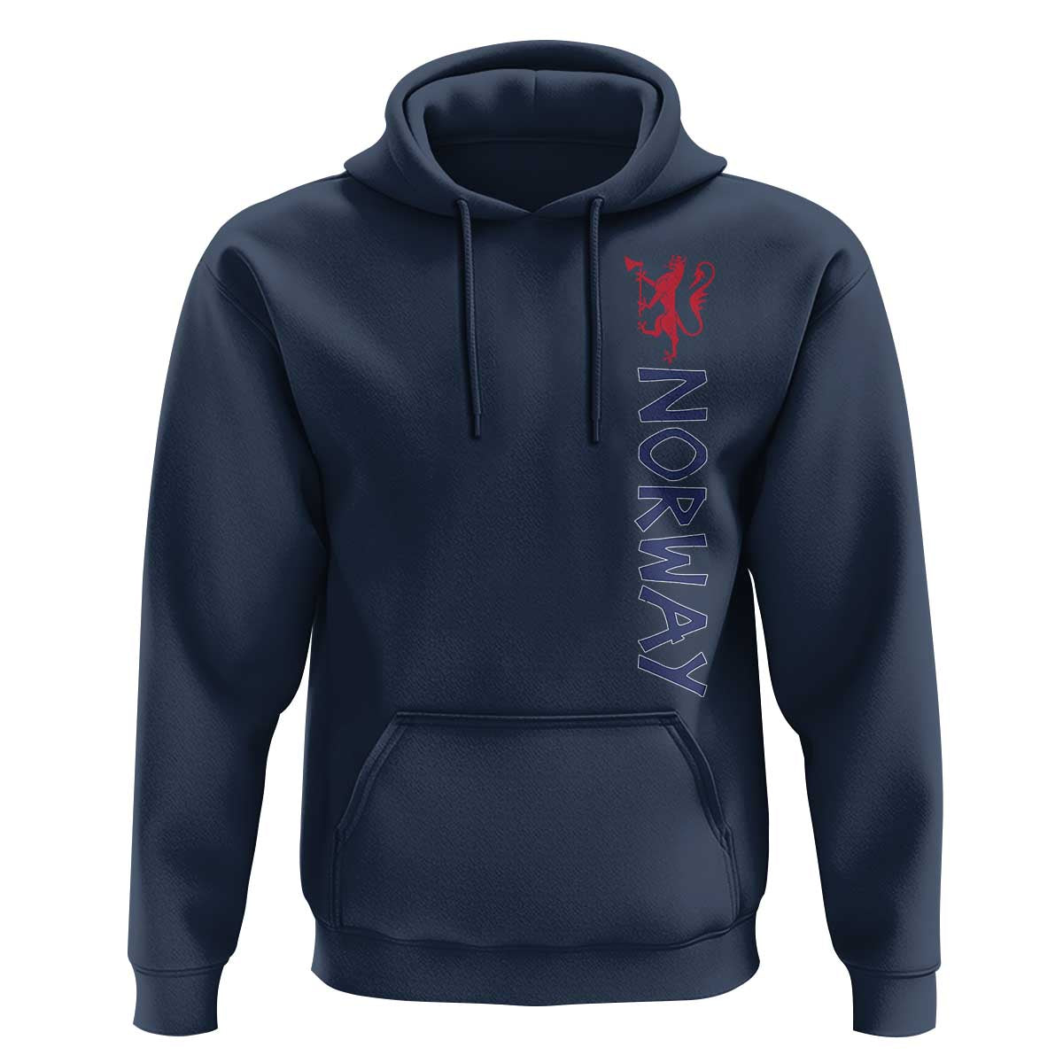 Norway Norwegian Lion Vintage Sports Design Norge Fan Hoodie