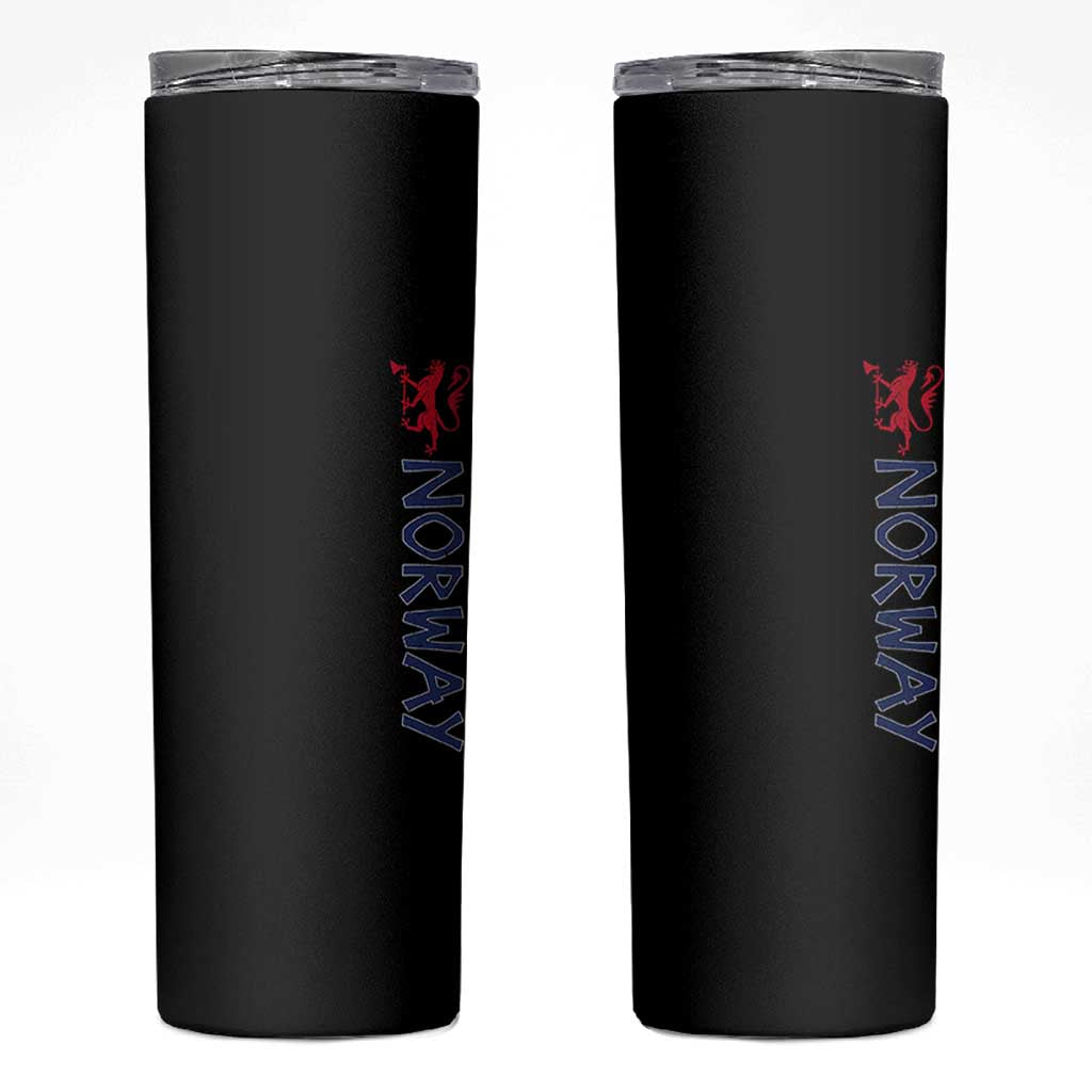 Norway Norwegian Lion Vintage Sports Design Norge Fan Skinny Tumbler