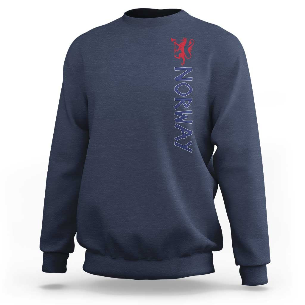 Norway Norwegian Lion Vintage Sports Design Norge Fan Sweatshirt
