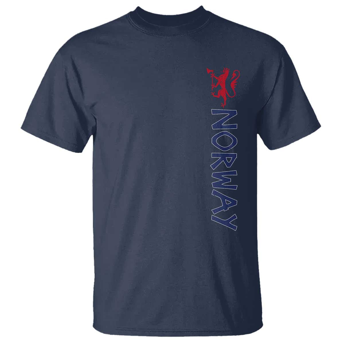 Norway Norwegian Lion Vintage Sports Design Norge Fan T Shirt