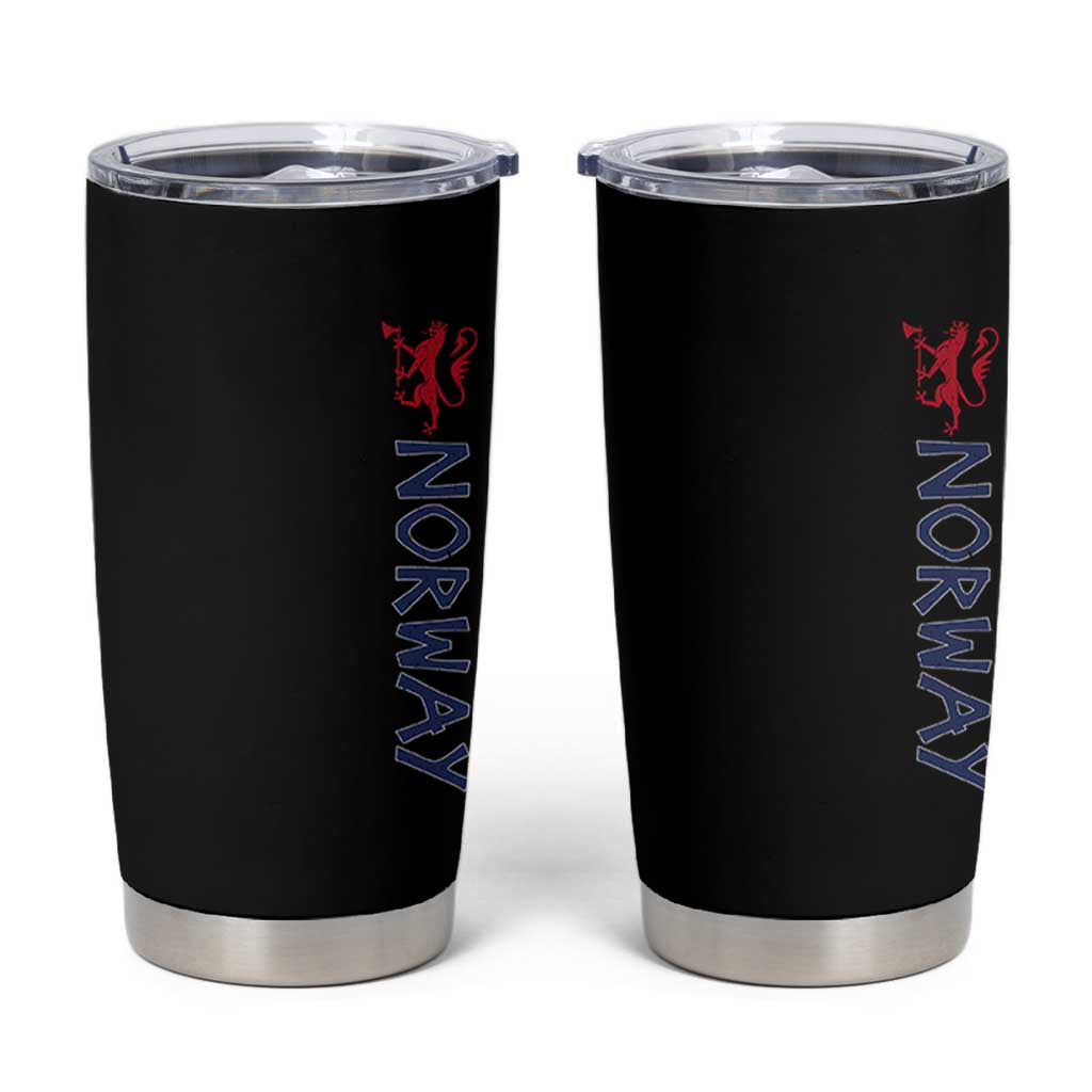 Norway Norwegian Lion Vintage Sports Design Norge Fan Tumbler Cup
