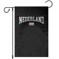Nederland Sports Throwback Design Garden Flag Vintage Dutch Holland Flag Soccer Jersey Style