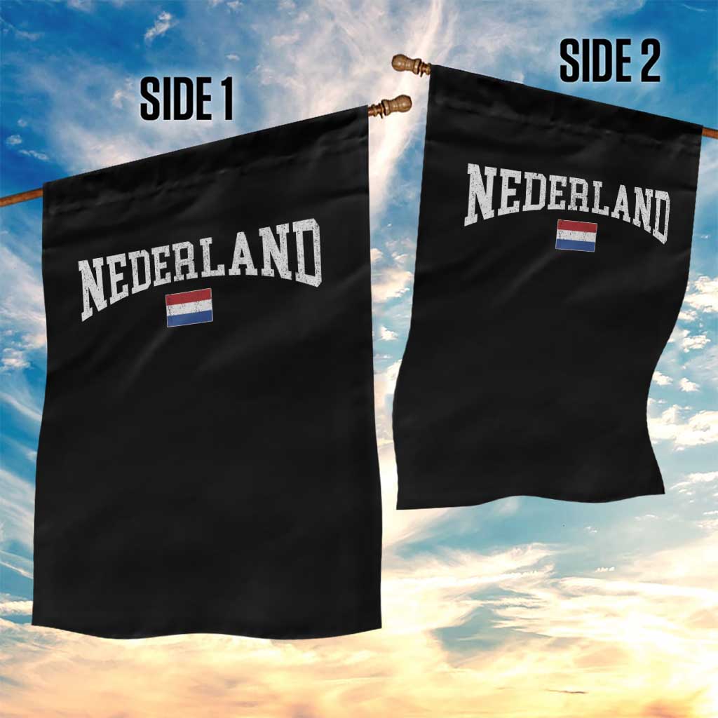 Nederland Sports Throwback Design Garden Flag Vintage Dutch Holland Flag Soccer Jersey Style