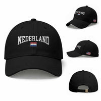 Nederland Sports Throwback Design Baseball Cap Vintage Dutch Holland Flag Soccer Jersey Style