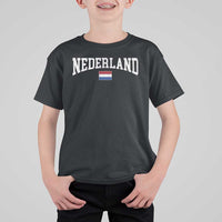 Nederland Sports Throwback Design T Shirt For Kid Vintage Dutch Holland Flag Soccer Jersey Style