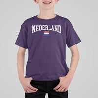 Nederland Sports Throwback Design T Shirt For Kid Vintage Dutch Holland Flag Soccer Jersey Style