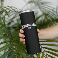 Nederland Sports Throwback Design Skinny Tumbler Vintage Dutch Holland Flag Soccer Jersey Style